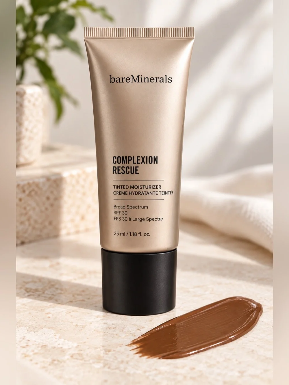 bareMinerals Complexion Rescue Tinted Moisturizer SPF 30 Mahogany 11.5 NWT